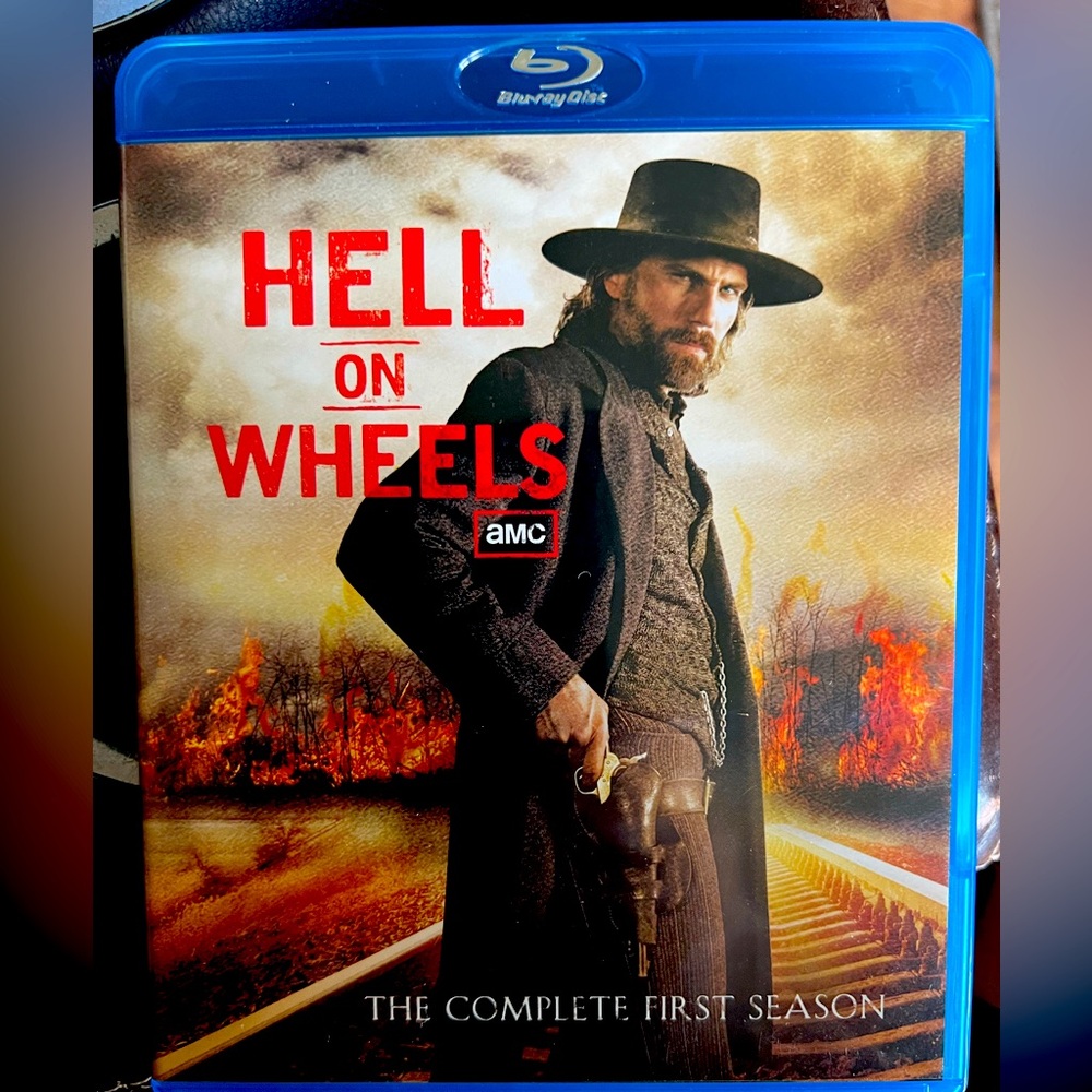 Hell On Wheels, Complete First Season, AMC, Civil War Era. BLU-ray. Like NEW!